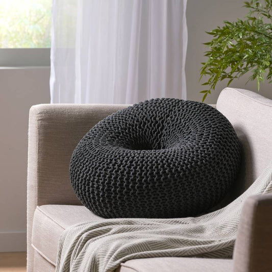 Cozy Knitted Pouf