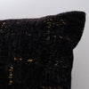 Chic Black and Gold Chenille Pillow