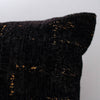 Chic Black and Gold Chenille Pillow