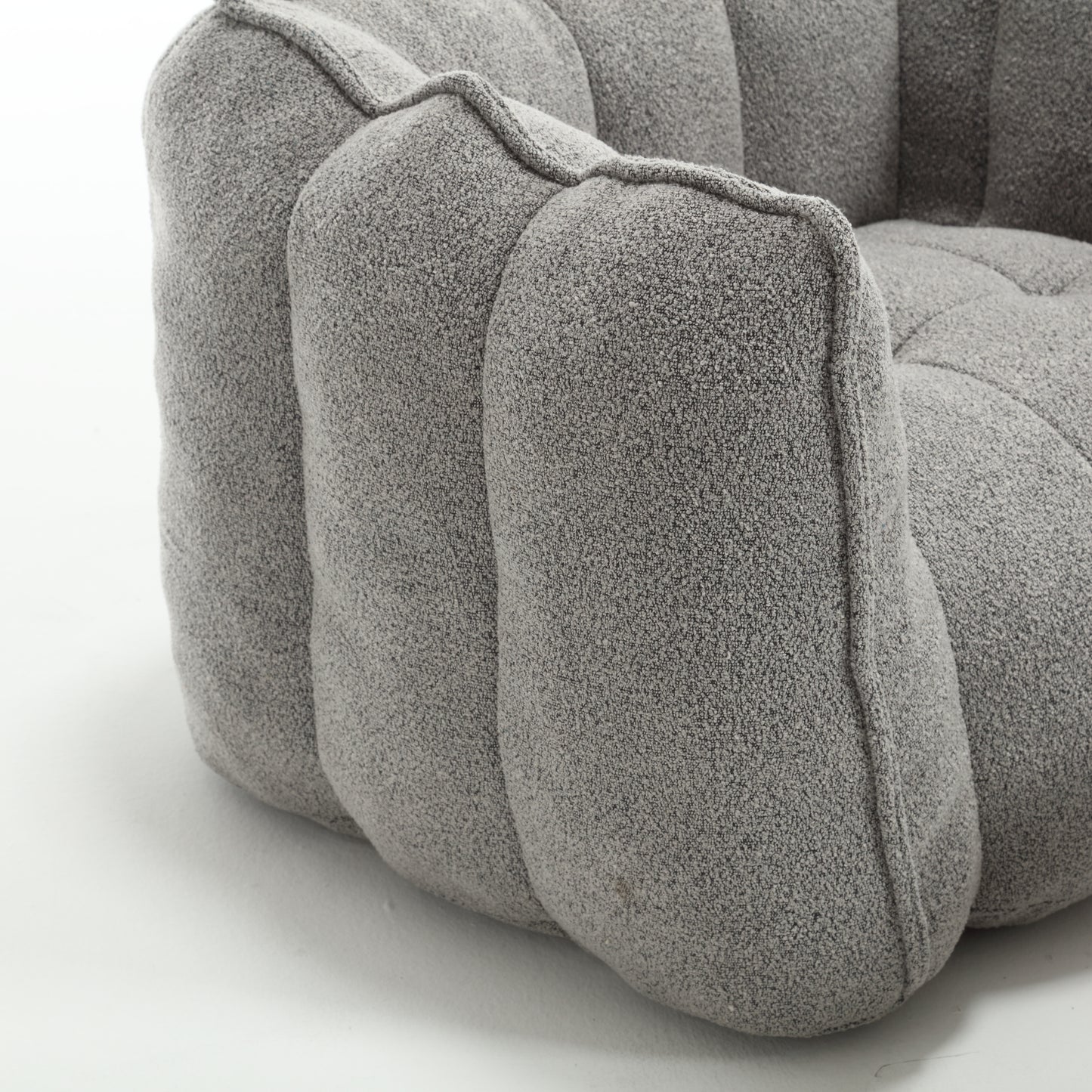 Cozy Square Bean Bag Lounge Chair with Footstool