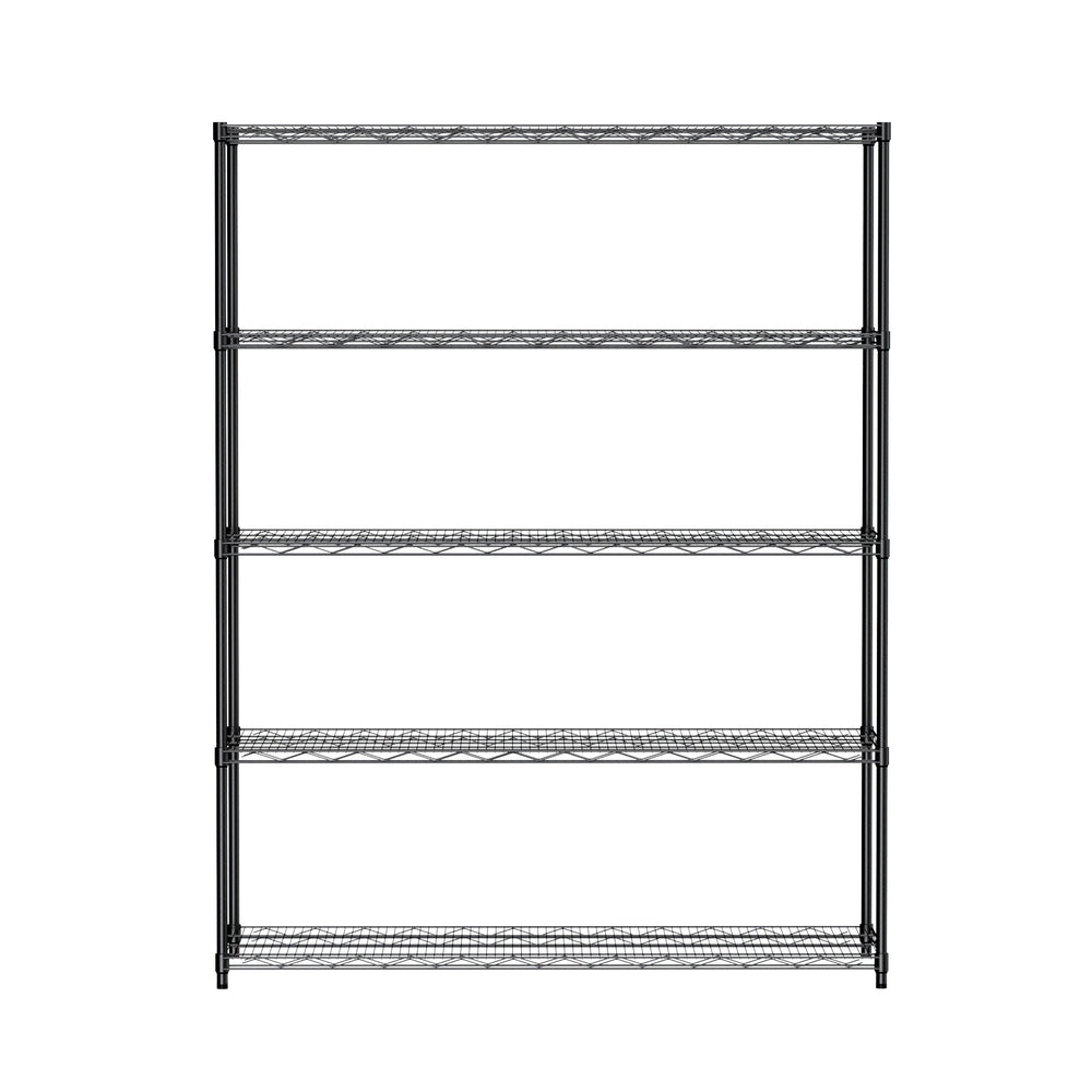 Sturdy Rolling Shelves - Heavy-Duty 5-Layer Organizer with Adjustable Feet