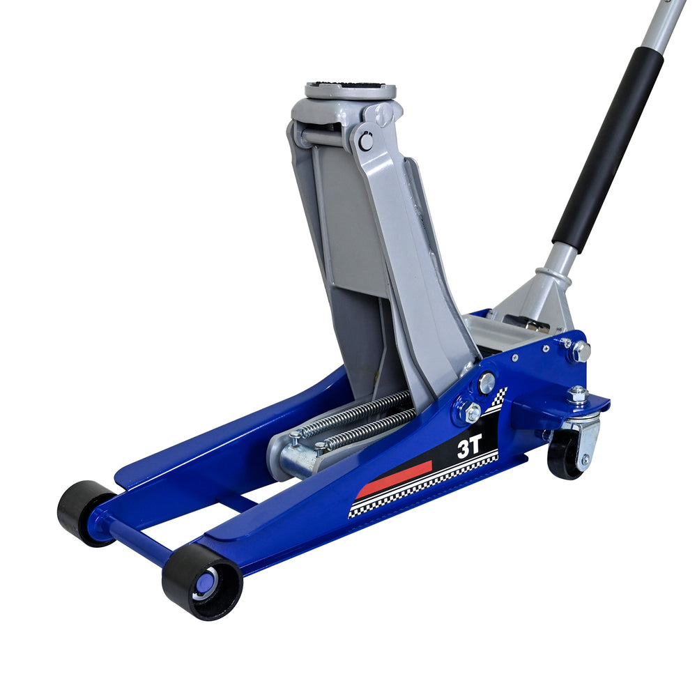 Rapid Lift Hydraulic Floor Jack - Heavy-Duty Steel, Low Profile