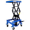 Blue Hydraulic Motorcycle Scissor Lift Jack