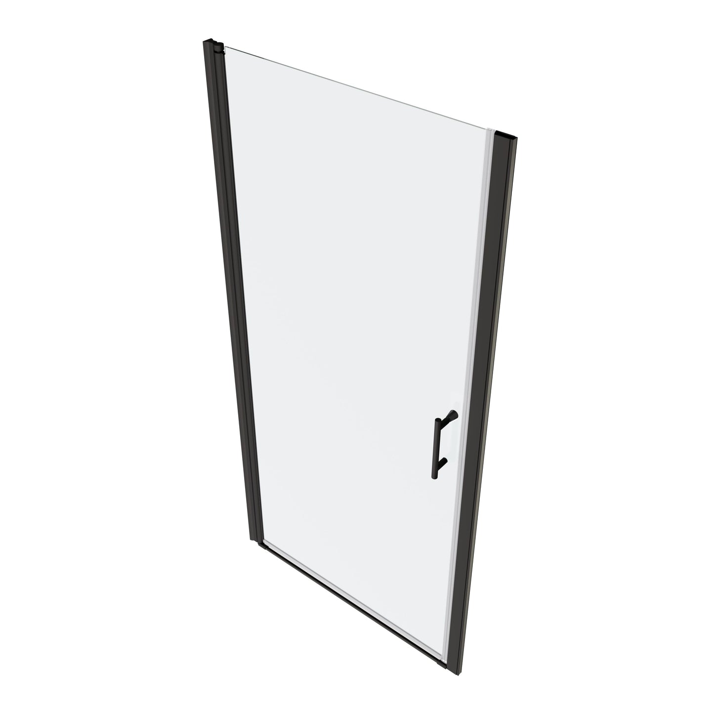 Universal Pivot Shower Door - Easy Open with Tempered Glass