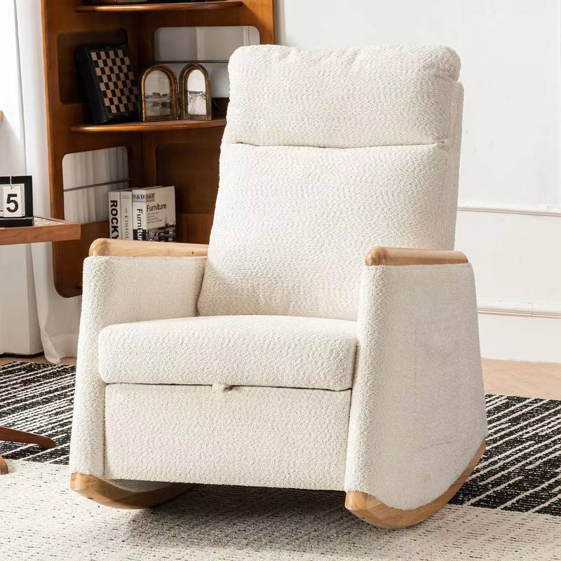 Cozy Rocking Chair with Footrest