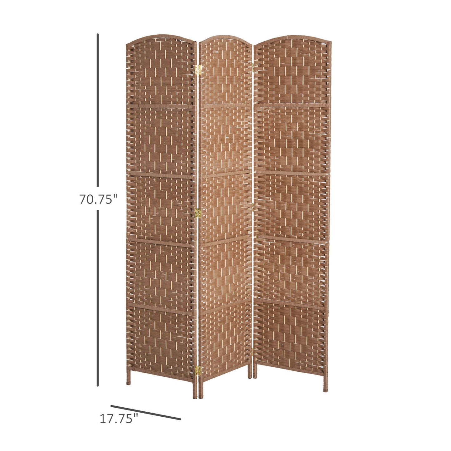 Natural Wicker Room Divider – Stylish Privacy Screen