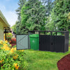 Stylish Trash Can Shed for Outdoor Storage