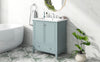 Chic Green Bathroom Vanity with Sink & Storage