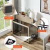 Chic Pup Crate Table with Rotating Bowl and Wheels