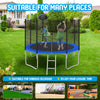 Jump & Score Trampoline Safety Net with Basketball Hoop!