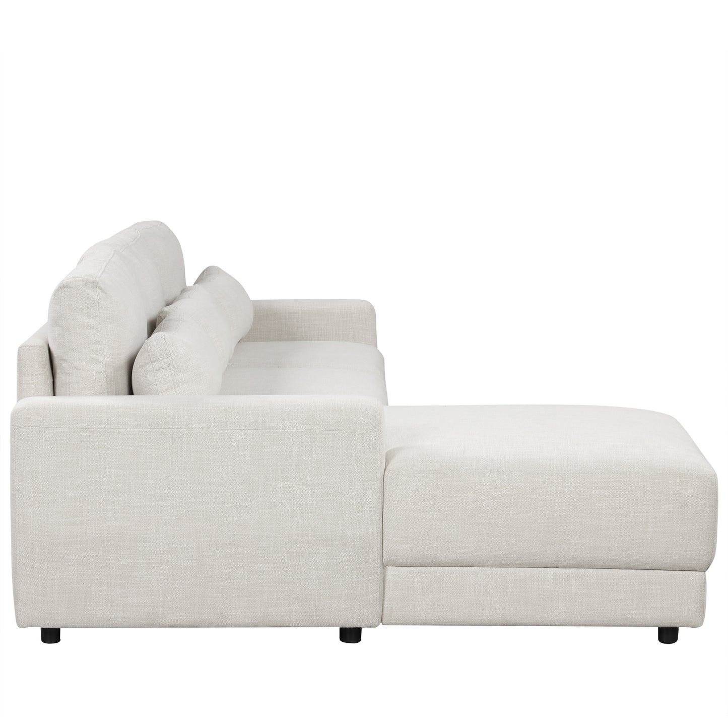 Cozy Corner Modular Sofa with Removable Cushions and Pillows