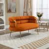 Chic Mini Loveseat in Orange
