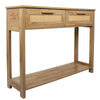 Chic Rattan Console Table with Storage