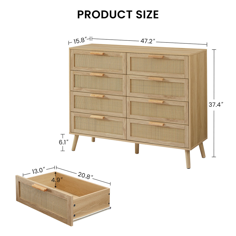 Rattan Charm Dresser: Stylish Storage for Every Room