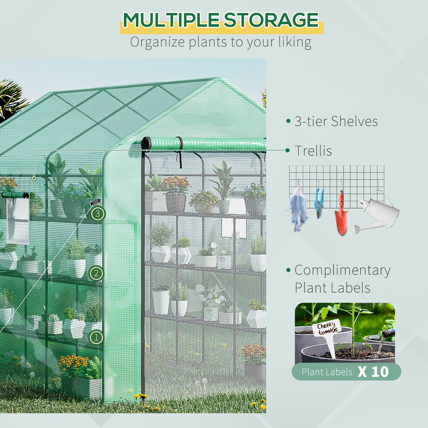 Garden Haven Walk-In Greenhouse - Perfect for Plants and Blooms!