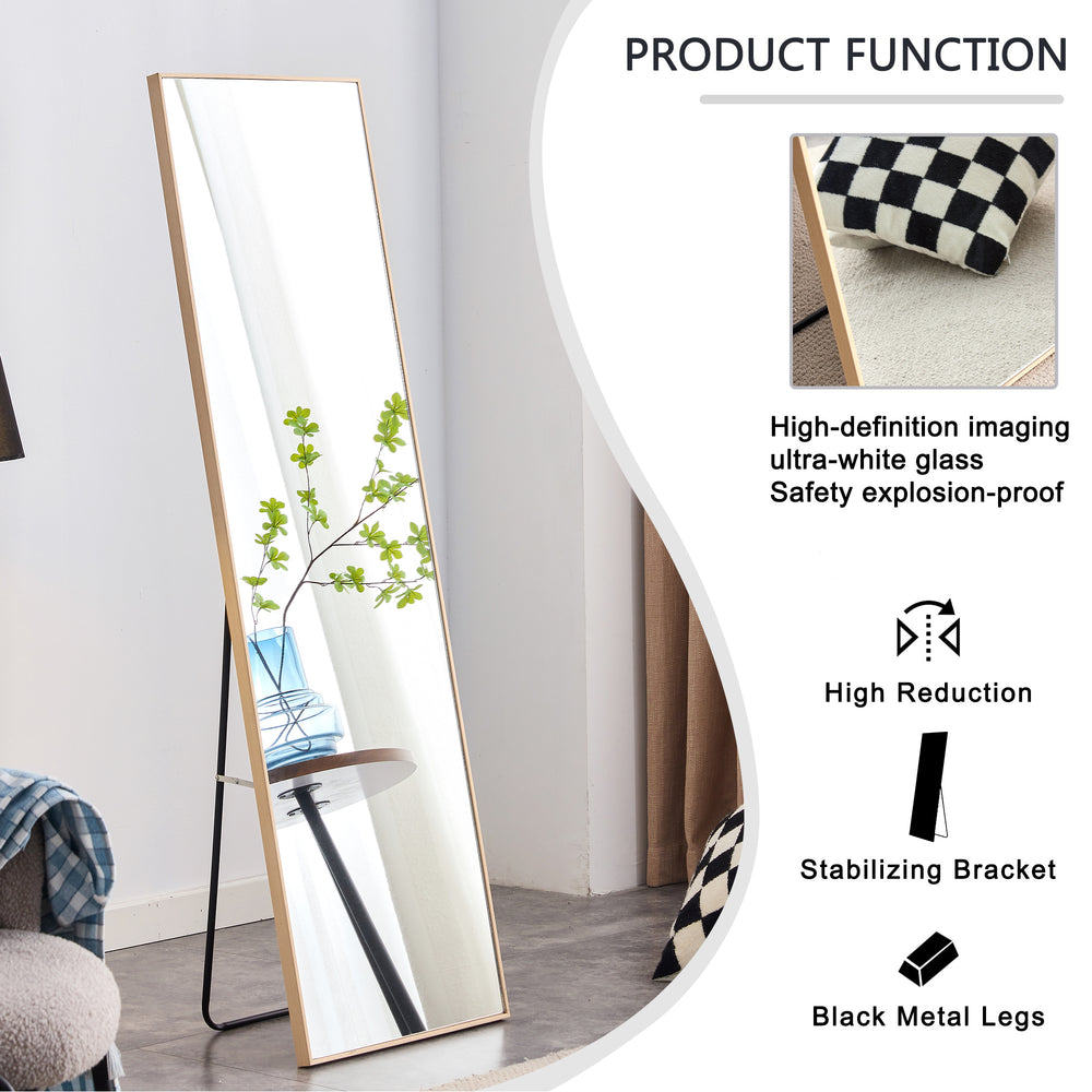 Chic Oak Full-Length Mirror