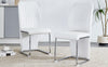 Chic White Dining Chair Set