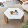 Chic White Top Coffee Table