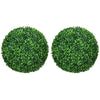 Charming Boxwood Topiary - Set of Two Artificial Greenery Balls