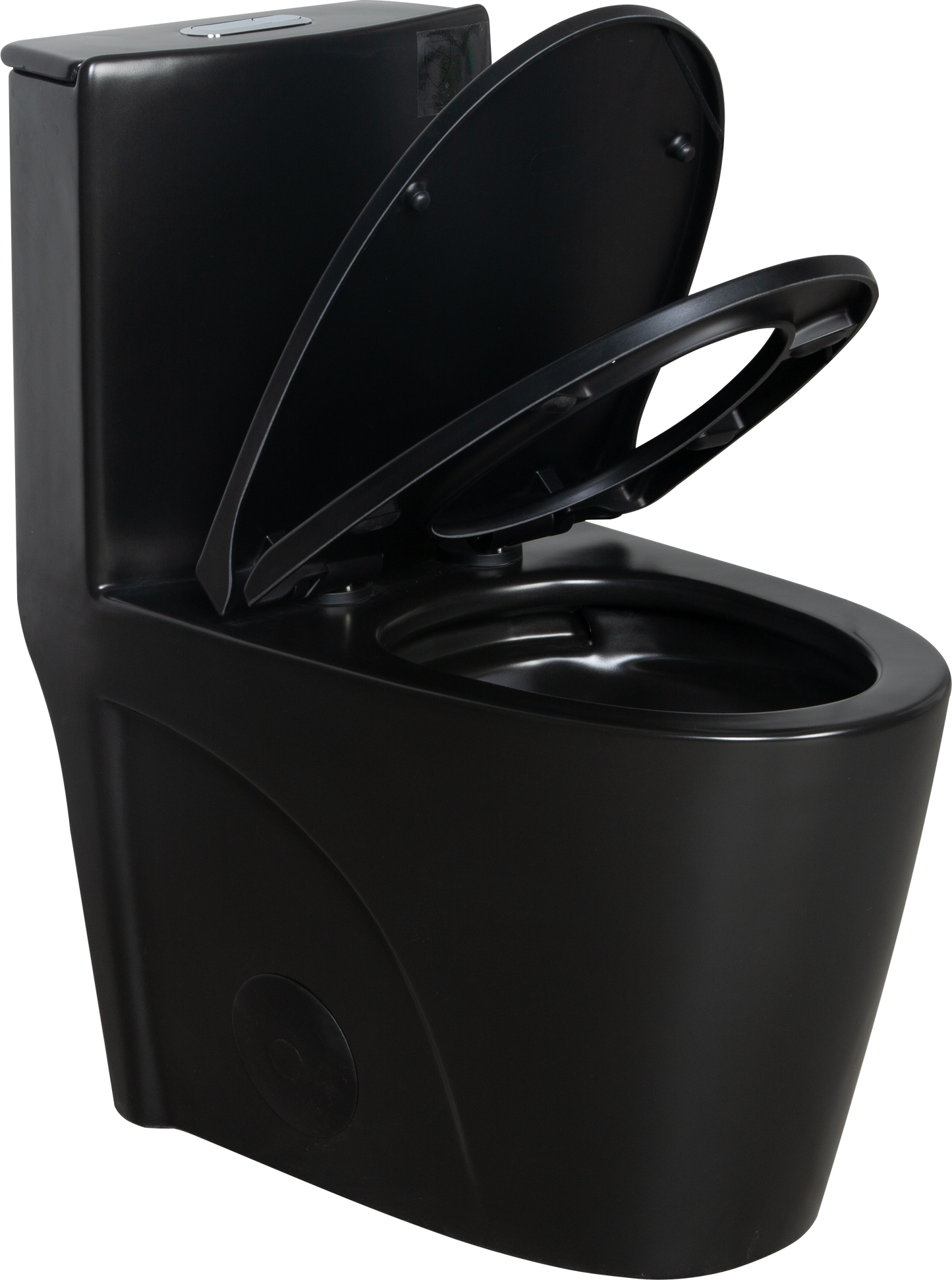 Matte Black Dual-Flush Comfort Toilet