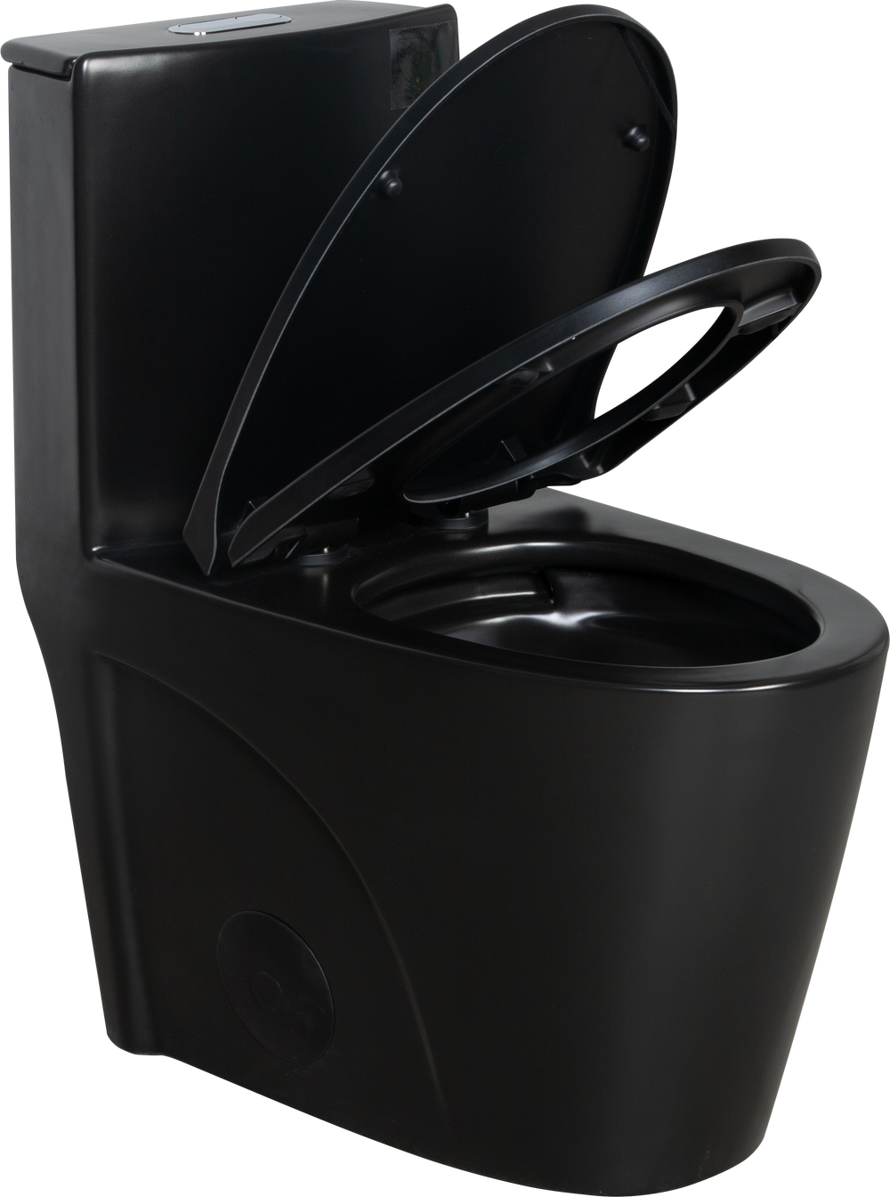 Matte Black Dual-Flush Comfort Toilet