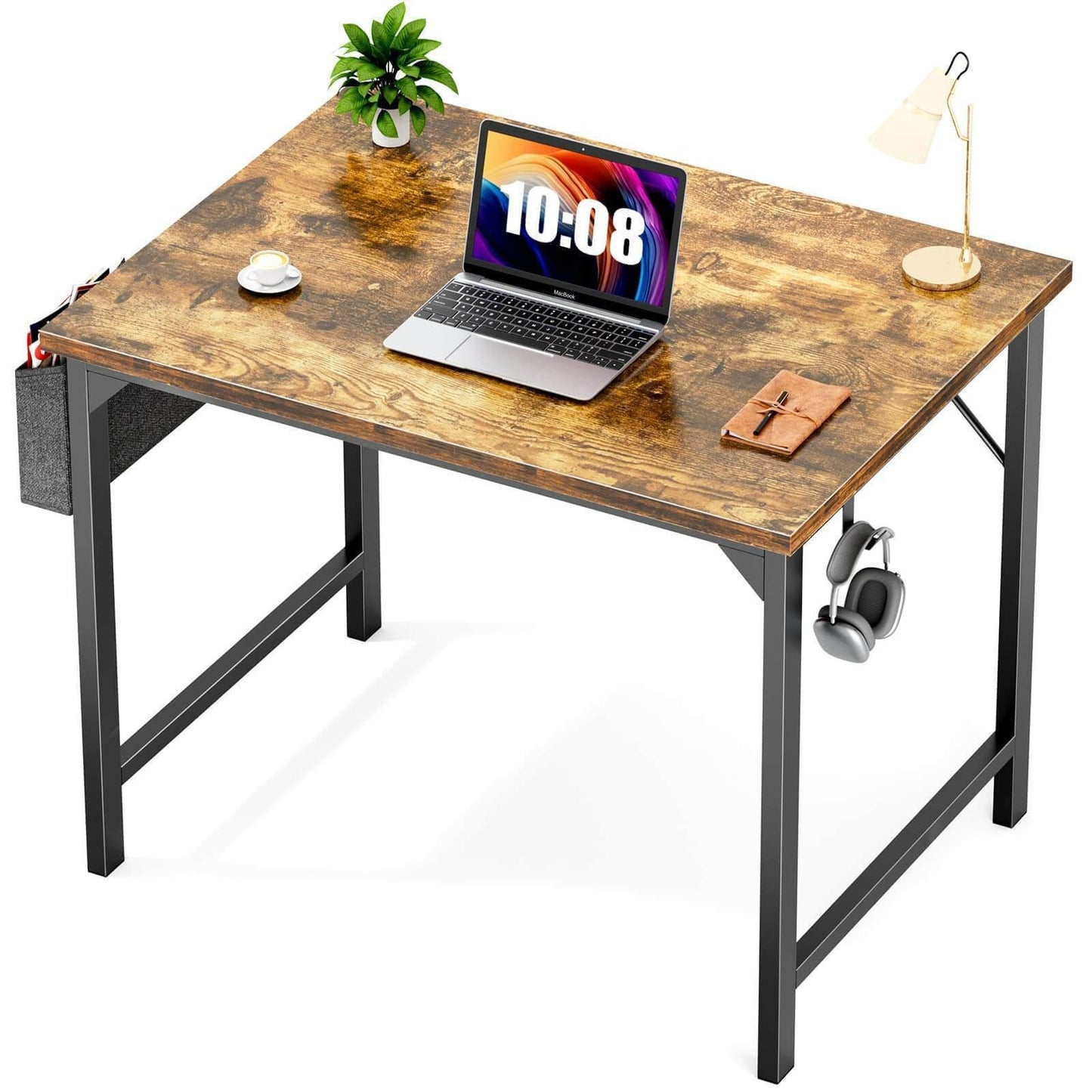 Chic Wooden Office Desk with Storage