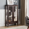 Charming Lighted Curio Cabinet with Glass Doors