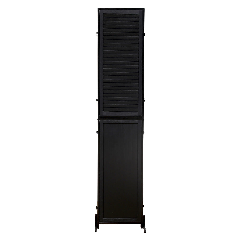 Chic Black Folding Room Divider