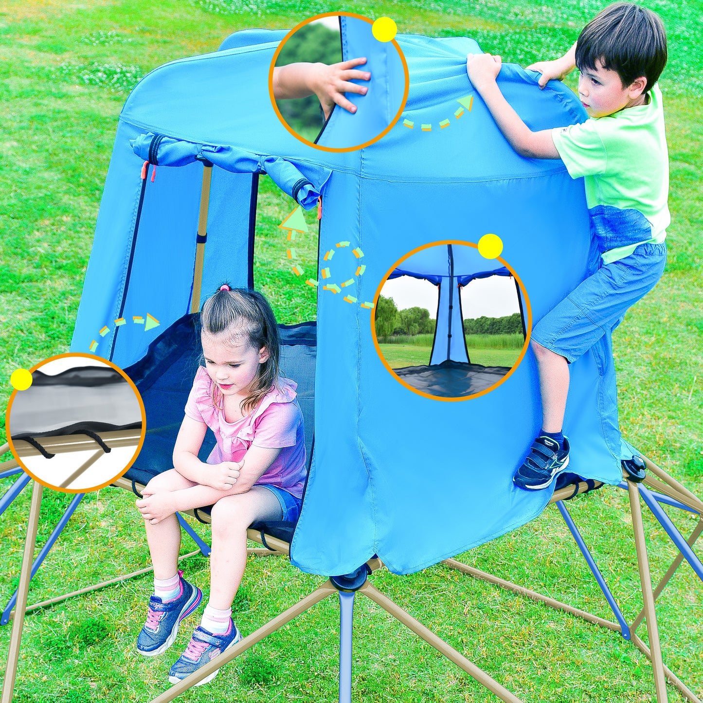 Adventure Dome Climber with Canopy & Playmat