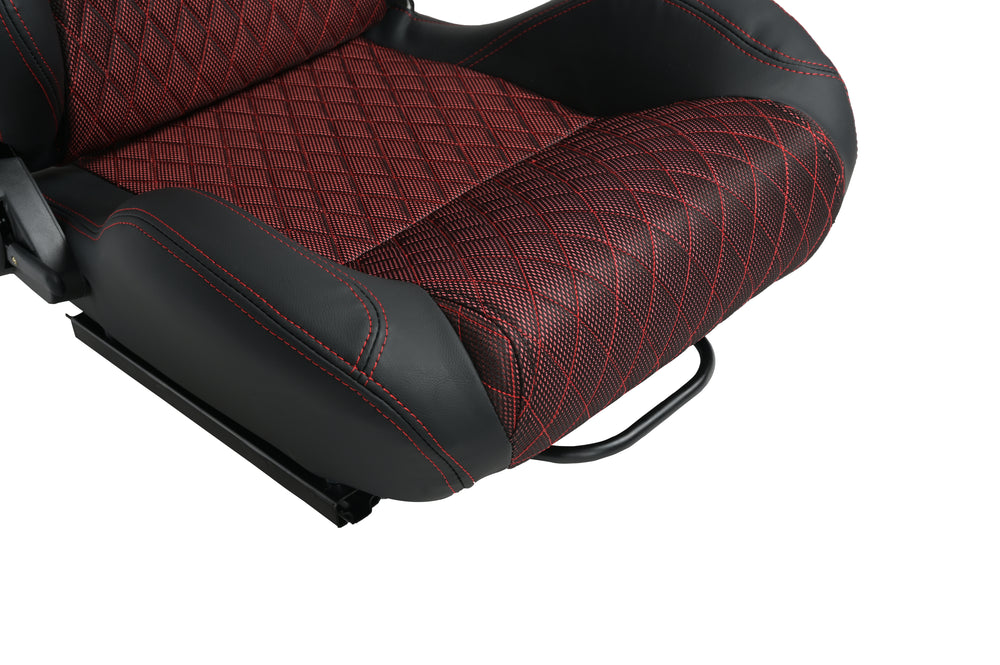 Ultimate Racing Seat Duo – Premium PVC & Suede Comfort