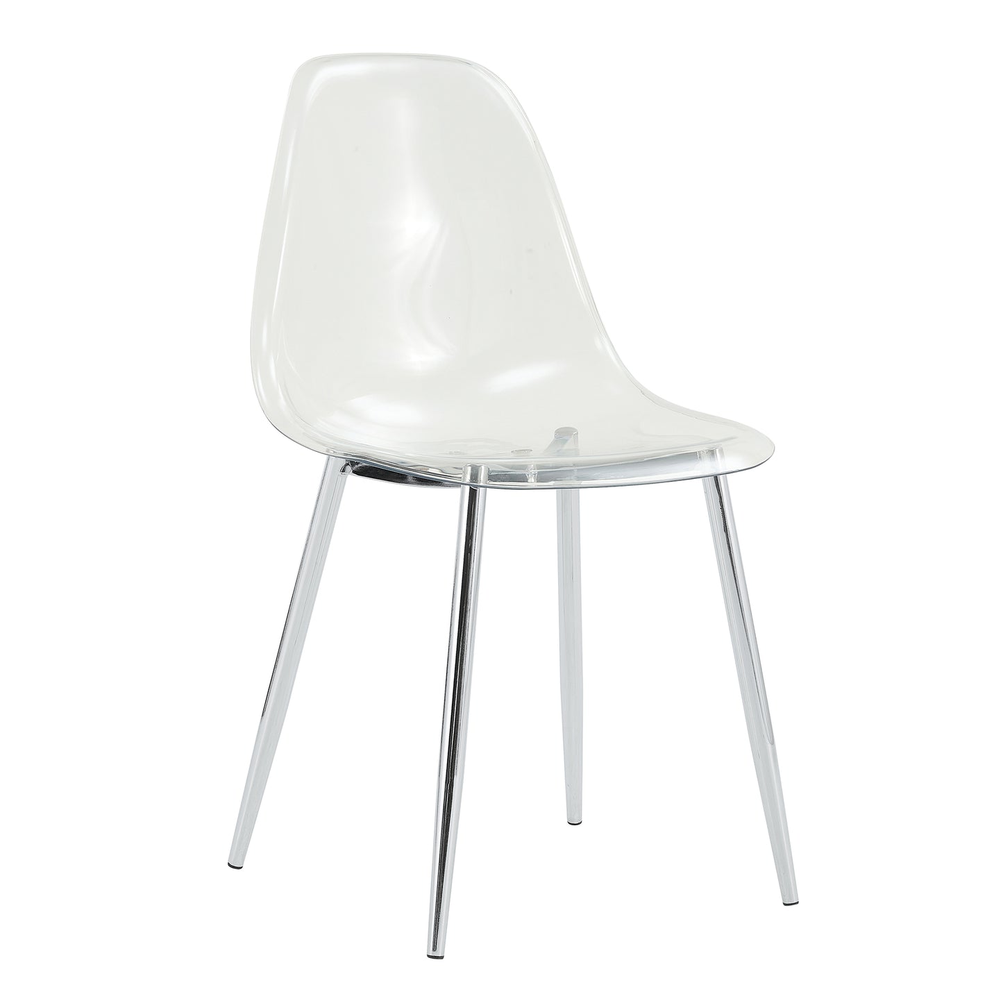 Clear Comfort Chairs - Set of Four