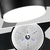 Sleek Black Ceiling Fan with Light