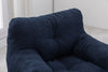 Cozy Teddy Bean Bag Chair in Dark Blue