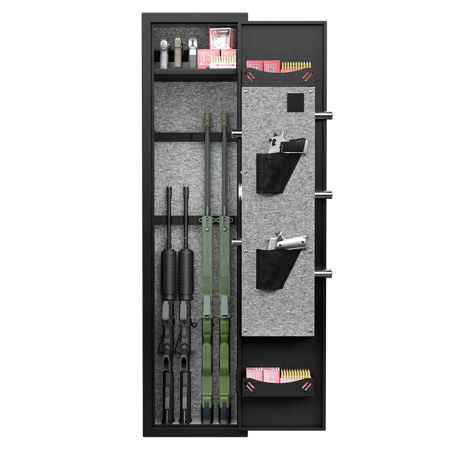 Quick Access Gun Safe: Secure Storage for Rifles and Pistols!