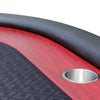 Luna Luxe Poker Table with Red Racetrack