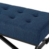 Cozy Navy Ottoman