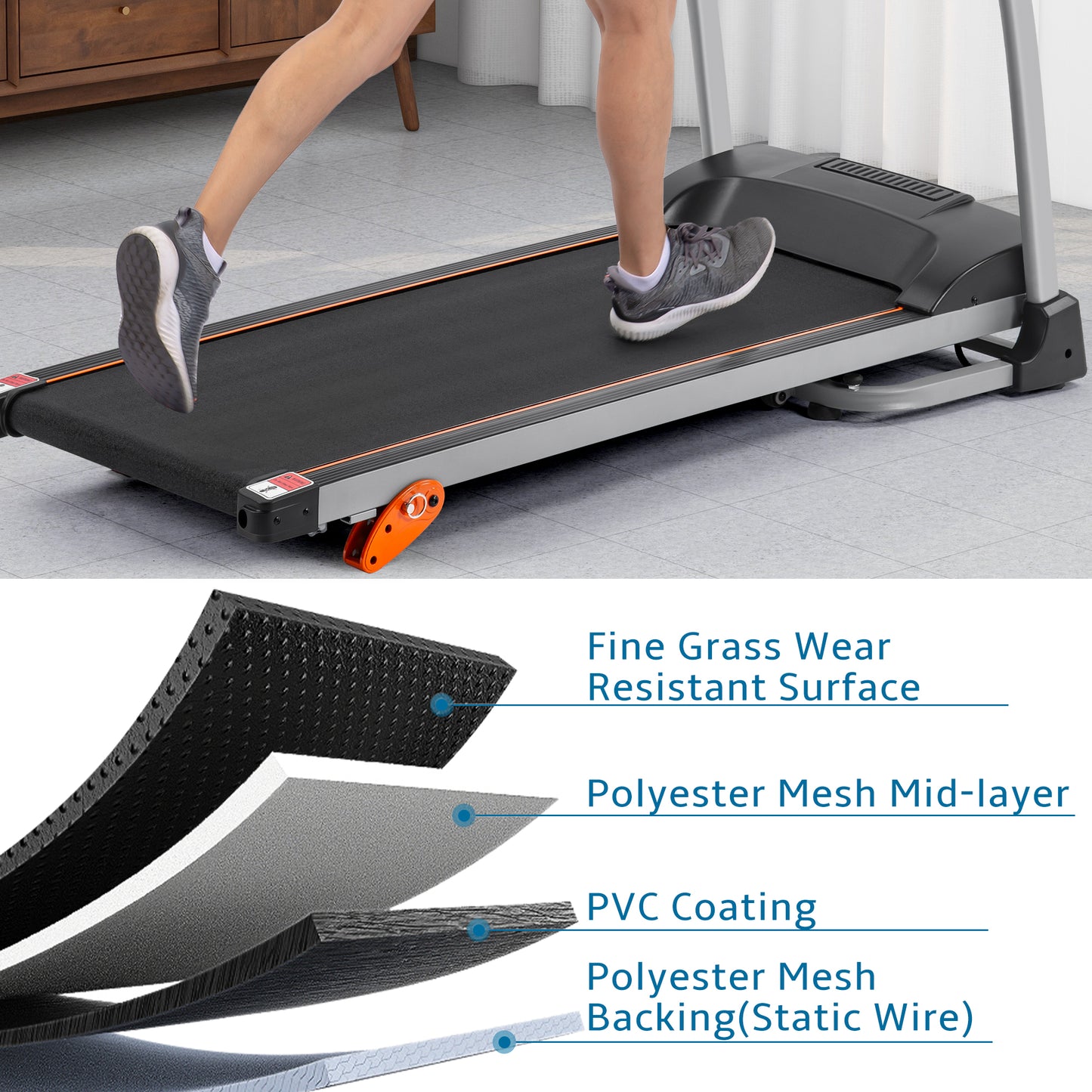 Foldable Home Treadmill – Compact, Convenient, and Cardio-Ready!