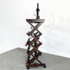 Chic Walnut Wine Display Rack