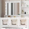 Glam Up Vanity Set with Mirror & Lights