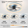 Blue Dimmable Ceiling Fan with LED Light
