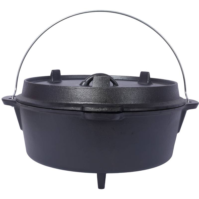 Campfire Cast Iron Dutch Oven with Skillet Lid