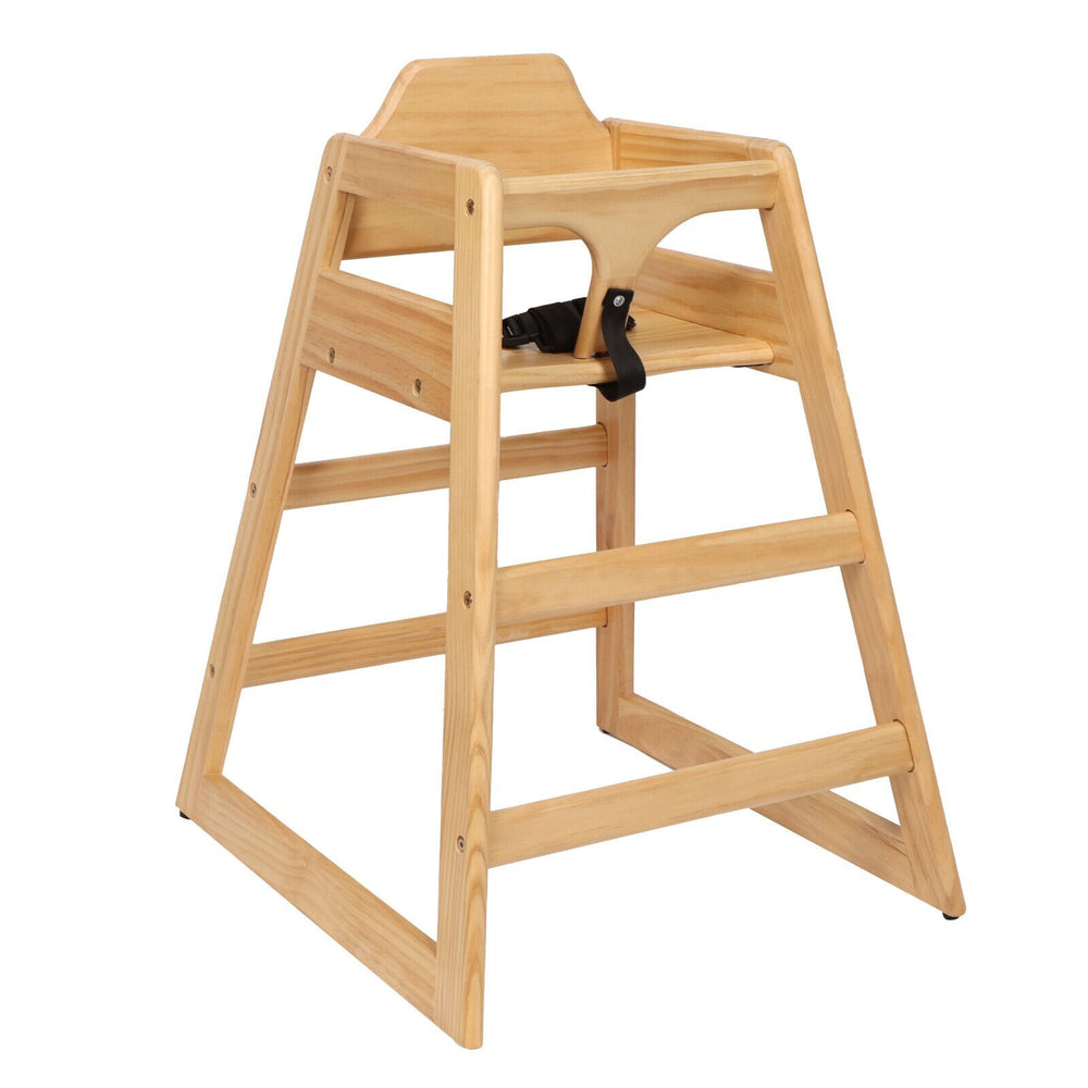 Natural Wood Booster Chair - Easy Clean & Portable for Growing Babies