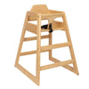 Natural Wood Booster Chair - Easy Clean & Portable for Growing Babies
