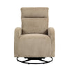 Cozy Glider Rocking Chair in Soft Flannel