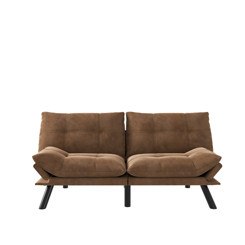 Cozy Brown Convertible Sofa Bed