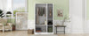 Chic White 3-Door Wardrobe with Shelves