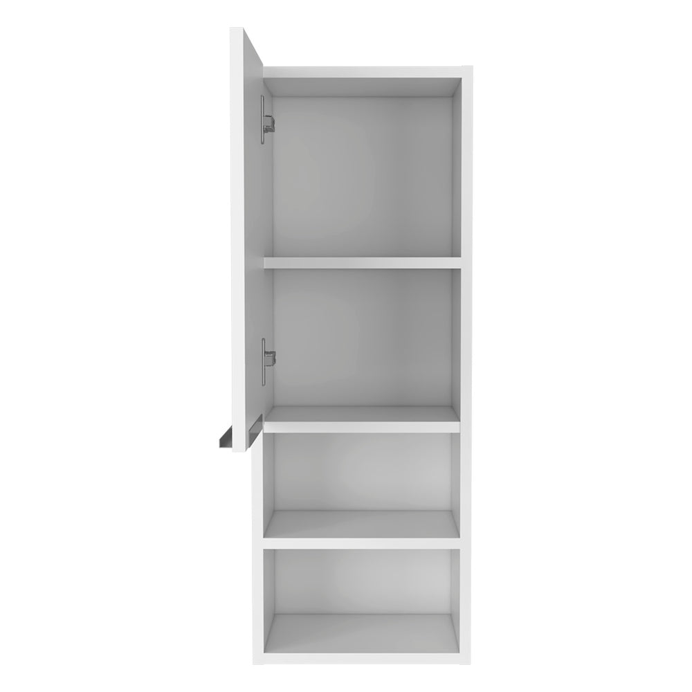 Hazelton White Medicine Cabinet with Open Shelves