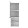 Hazelton White Medicine Cabinet with Open Shelves