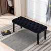 Velvet Elegance Tufted Bench