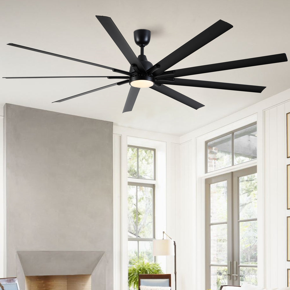 Giant Black Ceiling Fan with Remote